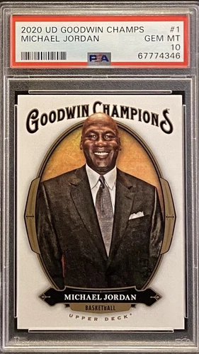 2020 UD Goodwin Champions Michael Jordan PSA 10 #1 Card MJ Upper Deck Champs