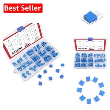 High-Quality 3296W Trimmer Potentiometer Assortment - 60 Pieces for Electronics