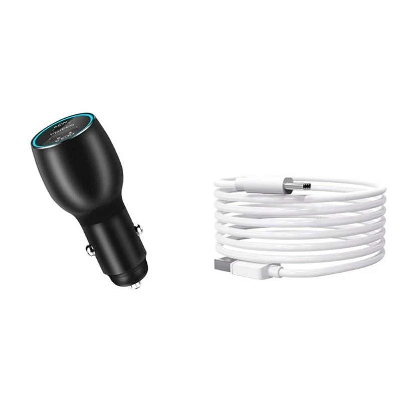 PD65W QC3.0 dual USB car charger adapter