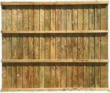 Heavy Duty Feather Edge Fence Panels Treated Timber Garden Closeboard