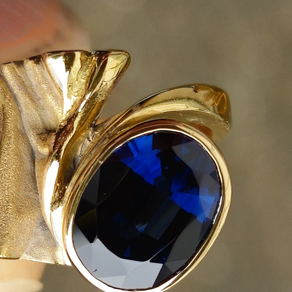 Saphir Ring 750er 18k - Bild 3 von 4