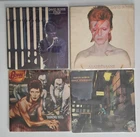 David Bowie Lot 4 Vinyl LP Records Diamond Dogs, Aladdin ,Ziggy & Stage