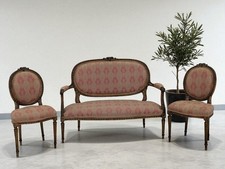 Sofa - Textile, Wood - Living room in Louis XV style