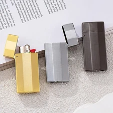 Zinc Alloy Lighter Case – Vintage Flip Cover Shell for Bic J5 Mini Lighter