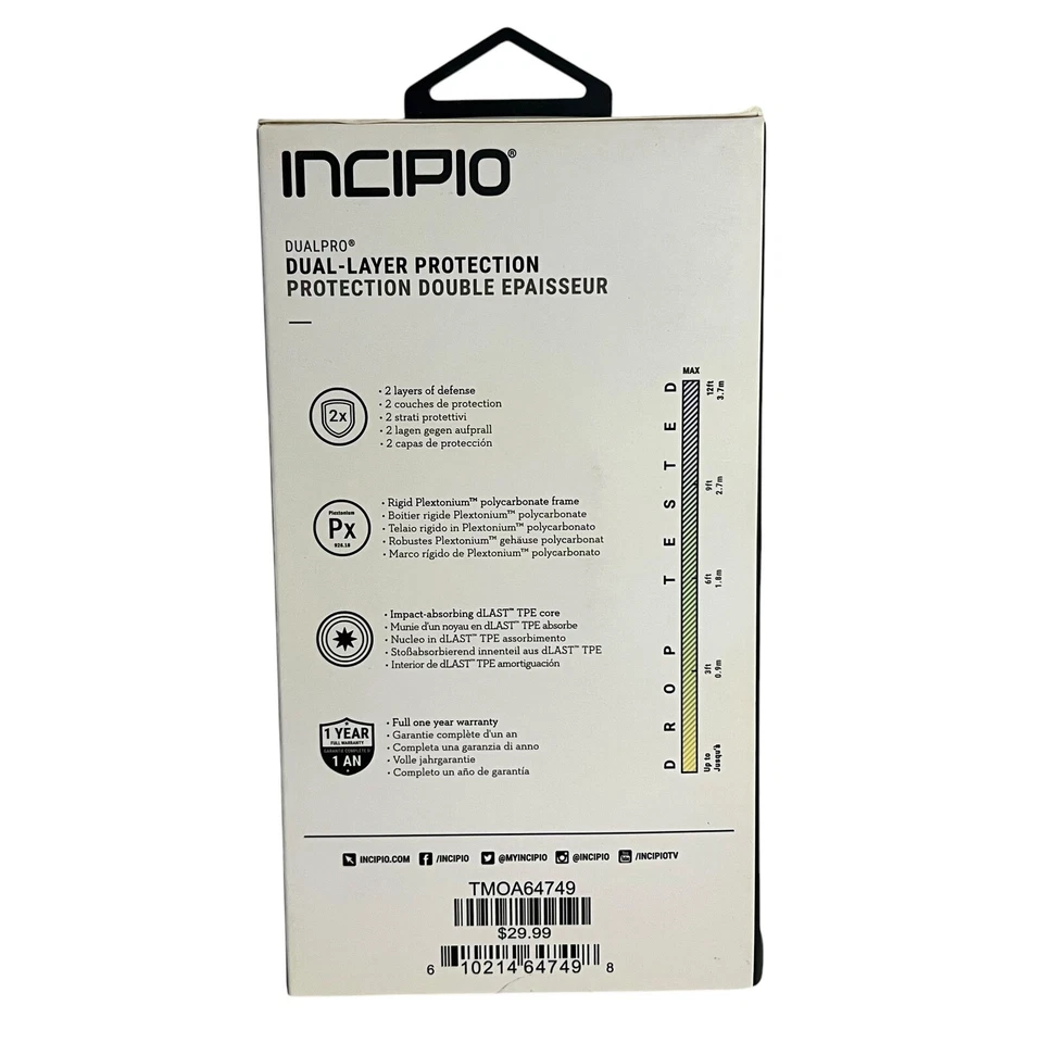 Funda Incipio DualPro Samsung Galaxy On5 - Protección Doble Capa - Negra Foto 2 de 4