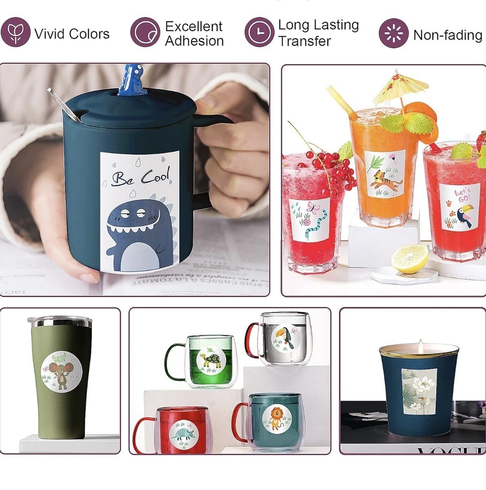 Waterslide Decal Paper Inkjet WHITE 20 Sheets 8.5x11 Water Slide Transfer Paper - Image 4 of 4