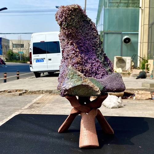 18.04LB Natural purple grape agate quartz crystal particle mineral sample - 第 3/12 張圖片