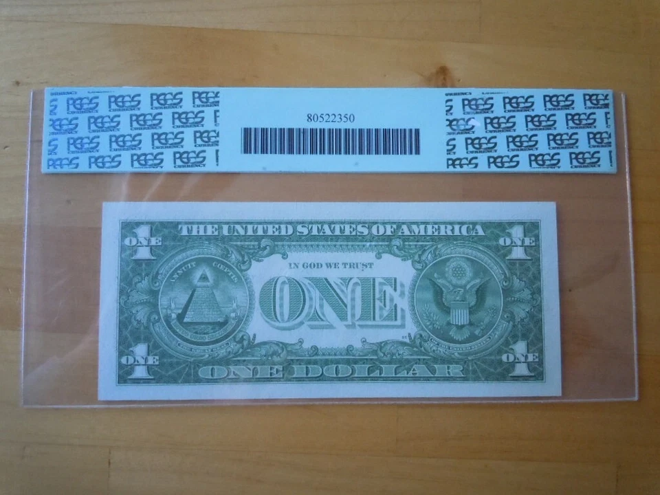 (4) 1957 $1 Consecutive Blue Seal Silver Certificates PGCS Graded 66 PPQ - Image 3 of 4