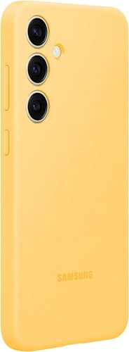 Véritable / Officiel Samsung Galaxy S24+ Plus Silicone Étui/Housse - Jaune - - Photo 5 sur 5