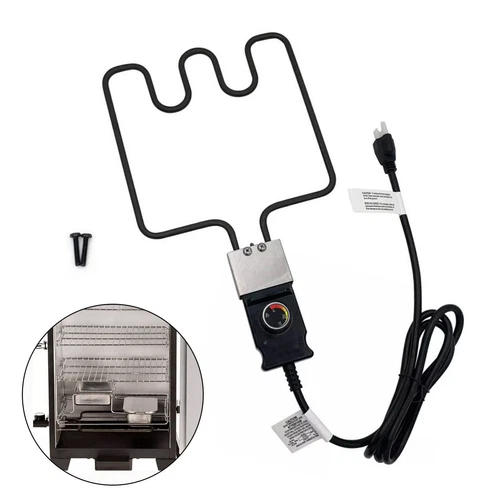 1500 Watts Electric Smoker & Grill Heating Element Replacement Part with Cord - Picture 10 of 12