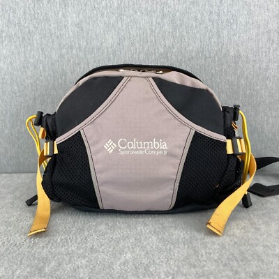 COLUMBIA Crooked Butte Lumbar Pack Black Yellow Hiking Outdoors Travel C4213-023