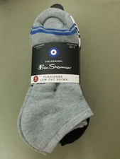 New Ben Sherman Mens 8 Pack Cushioned Low Cut Socks.