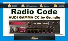 AUDI GAMMA CC Nur Für Grundig auz2z3  Radio ...
