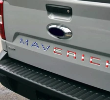 US Flag letters compatible with For MAVERICK 2022 23 24 tailgate insert Emblem