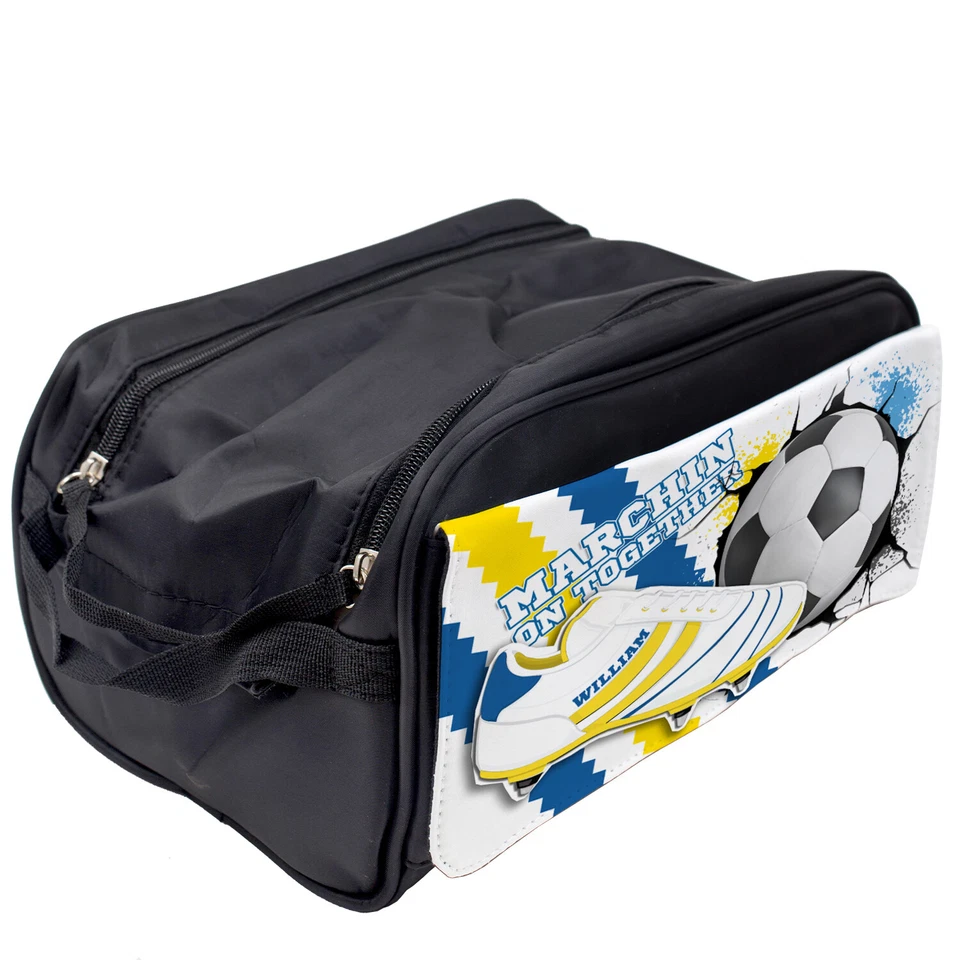 Personalised Leeds Boot Bag Football Sports School PE Gym Kit Boys Gift FB31 - Image 2 of 4