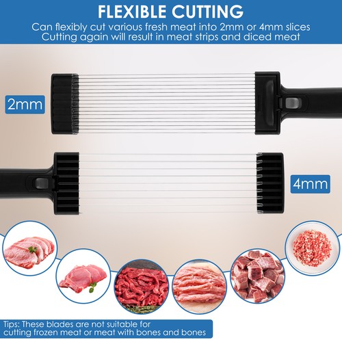Fresh Meat Slicer Stainless Steel Manual Fresh Meat Cutter Efficient Meat KovjS - Picture 9 of 14