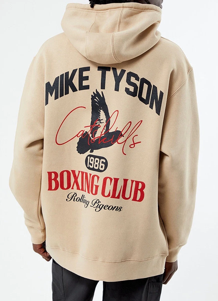 New PacSun x Mike Tyson Boxing Club Hoodie Men s Sz Medium Cream