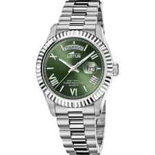 Lotus 188543 Mens Silver Stainless Steel Analog Dial Quartz Bracelet Wristwatch