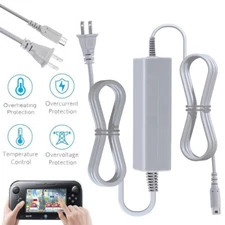 AC Power Supply Charging Adapter Cable Charger For Nintendo Wii U GamePad