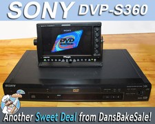 Sony DVP-S360 DVPS360 DVD CD Video CD Player Tested, Works Great No Remote