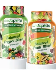 Balanced Fruits & Veggies 180 Caps Plant-Based Superfood Supplement Exp 03/2026