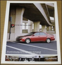 2004 Toyota Camry SE Print Ad Car Automobile Advertisement Vintage 8" x 10.5"