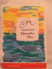 New Blue Mountain Arts Card SON I HOPE YOU WILL REMEMBER THIS