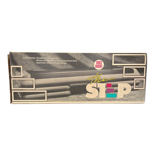 Vintage The Step Original Aerobic Platform Health Club Size w Box 8090s No Video - Picture 8 of 13