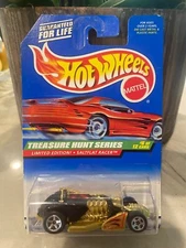 1998 Hot Wheels #754 Treasure Hunt Series 6/12 SALTFLAT RACER w/Protector