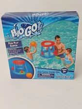 H2OGO! Pool Play Game Center Inflatable Water Floating Basketball Ring Toss Set