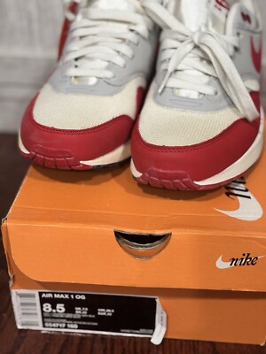 Nike Air Max 1 OG University Red  Size  8.5  