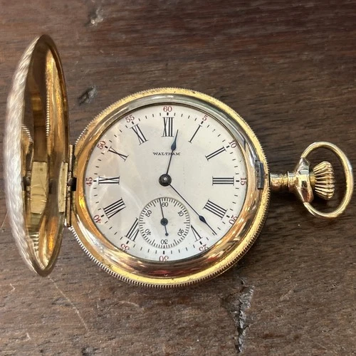 1917 Waltham Antique Pocket Watch 15J Model 1890 Gold Filled