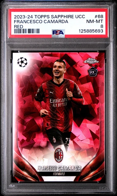 2023-24 Red #68 Francesco Camarda 1/5 PSA 8