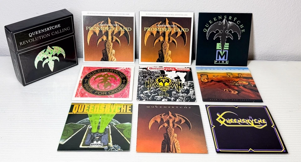 Queensryche Revolution Calling 9 CD Boxed Set Bonus Interactive CD-Rom  Game 💥 Foto 3 de 4