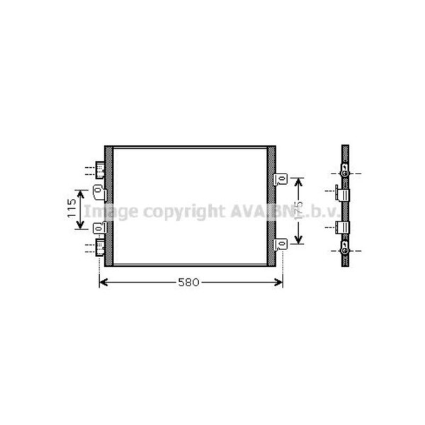 Kondensator Klimaanlage FüR Renault Kangoo KC0/1_ Express FC0/1_-image