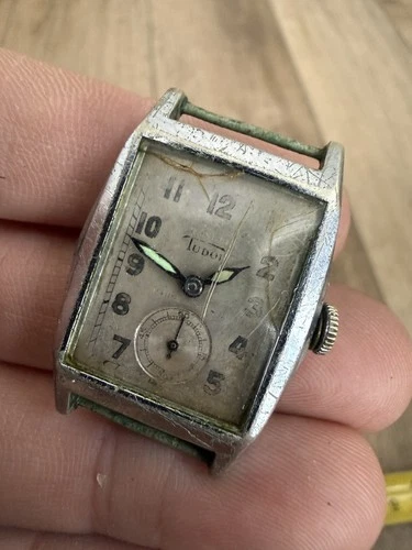 RARE VINTAGE GENTS ROLEX TUDOR TANK ? WRISTWATCH - WORKING ORDER