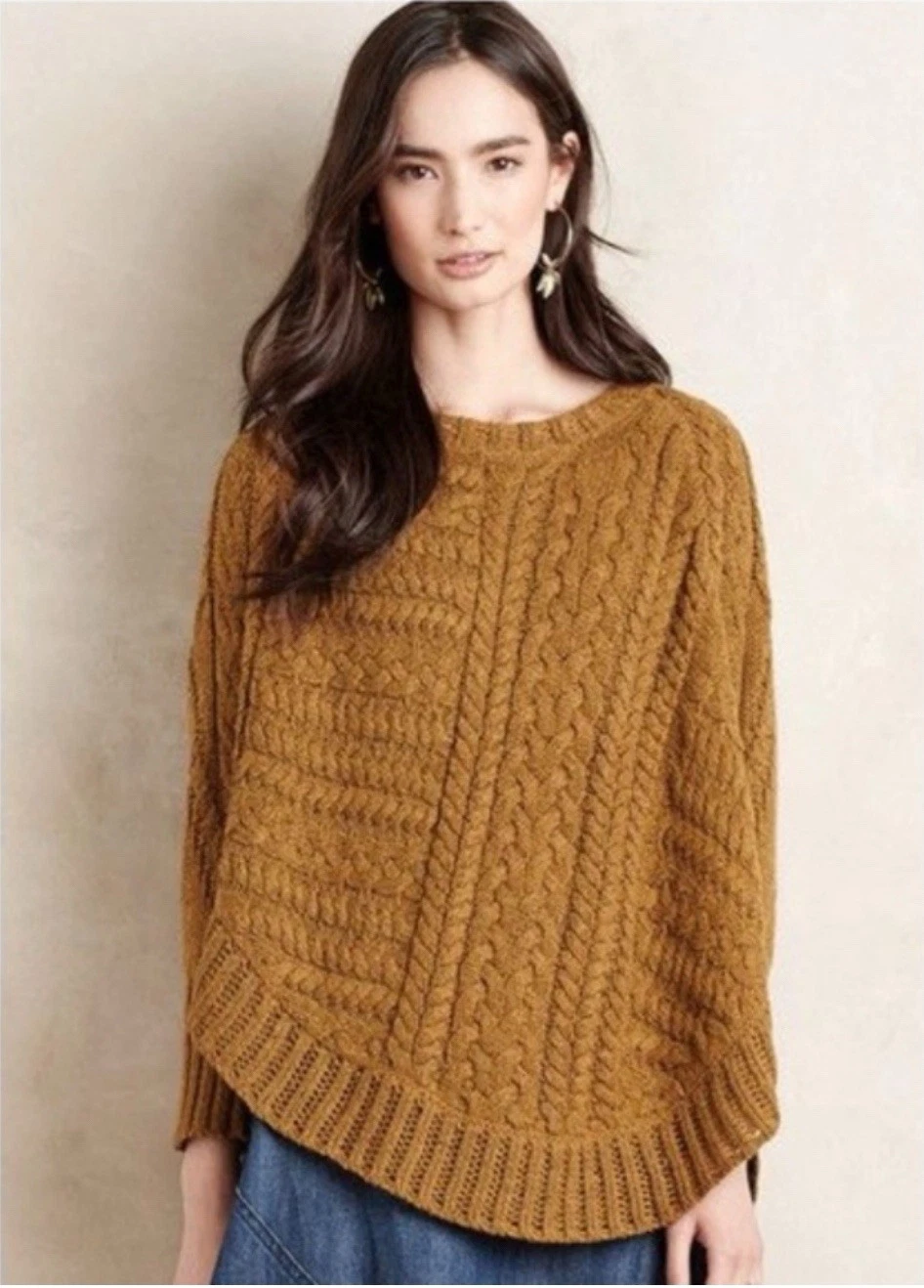 Women’s Anthropologie Angels Of The North Poncho size M