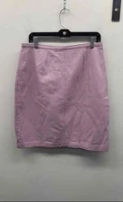 Vintage Y2K MIXIT Women's Lavender Genuine Leather High Waisted Mini Skirt 12