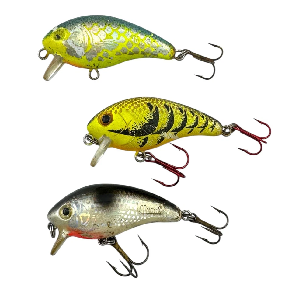 FISHERS • MANN'S BAIT COMPANY BABY 1- Vintage Fishing Lure • PAINTER LOT x3 - Image 2 of 4
