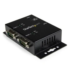StarTech 2 Port Industrial Wall Mountable USB to Serial Adapter Hub with DIN