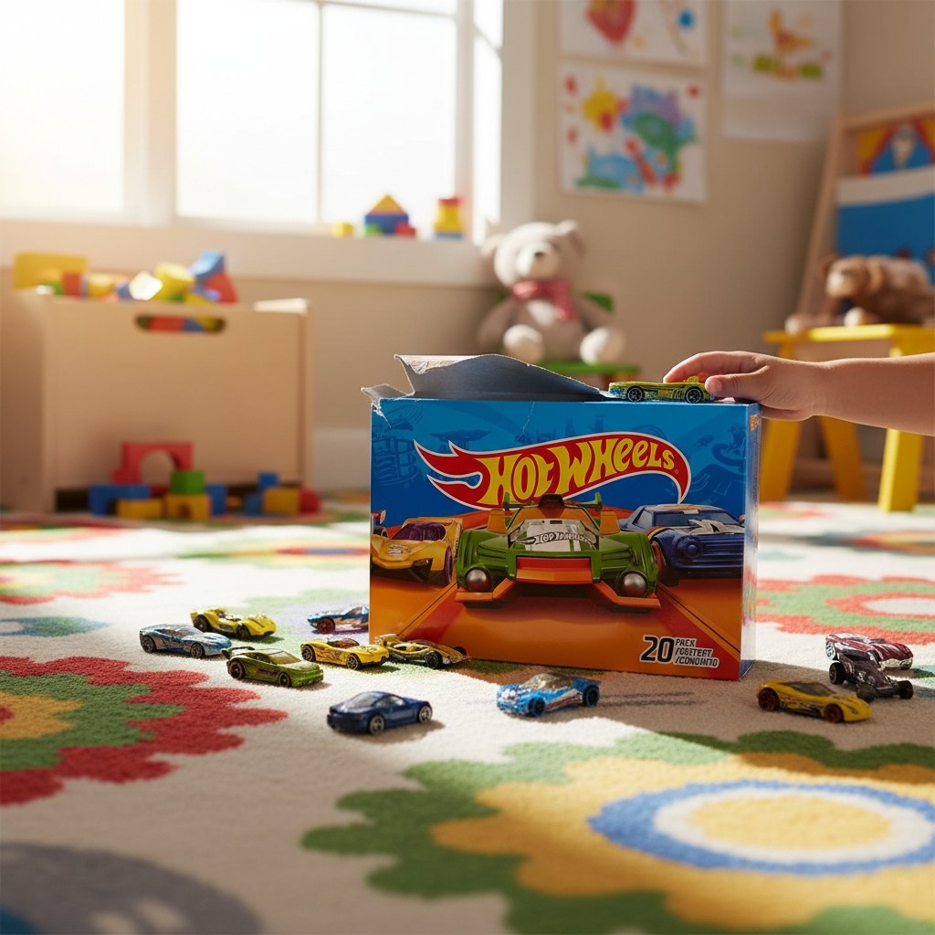Explore with 20 Multicolor Hot Wheels Cars - Perfect Gift fo
