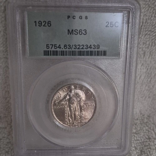 1926 Standing Liberty Quarter PCGS MS63 Silver Business Strike Philadelphia