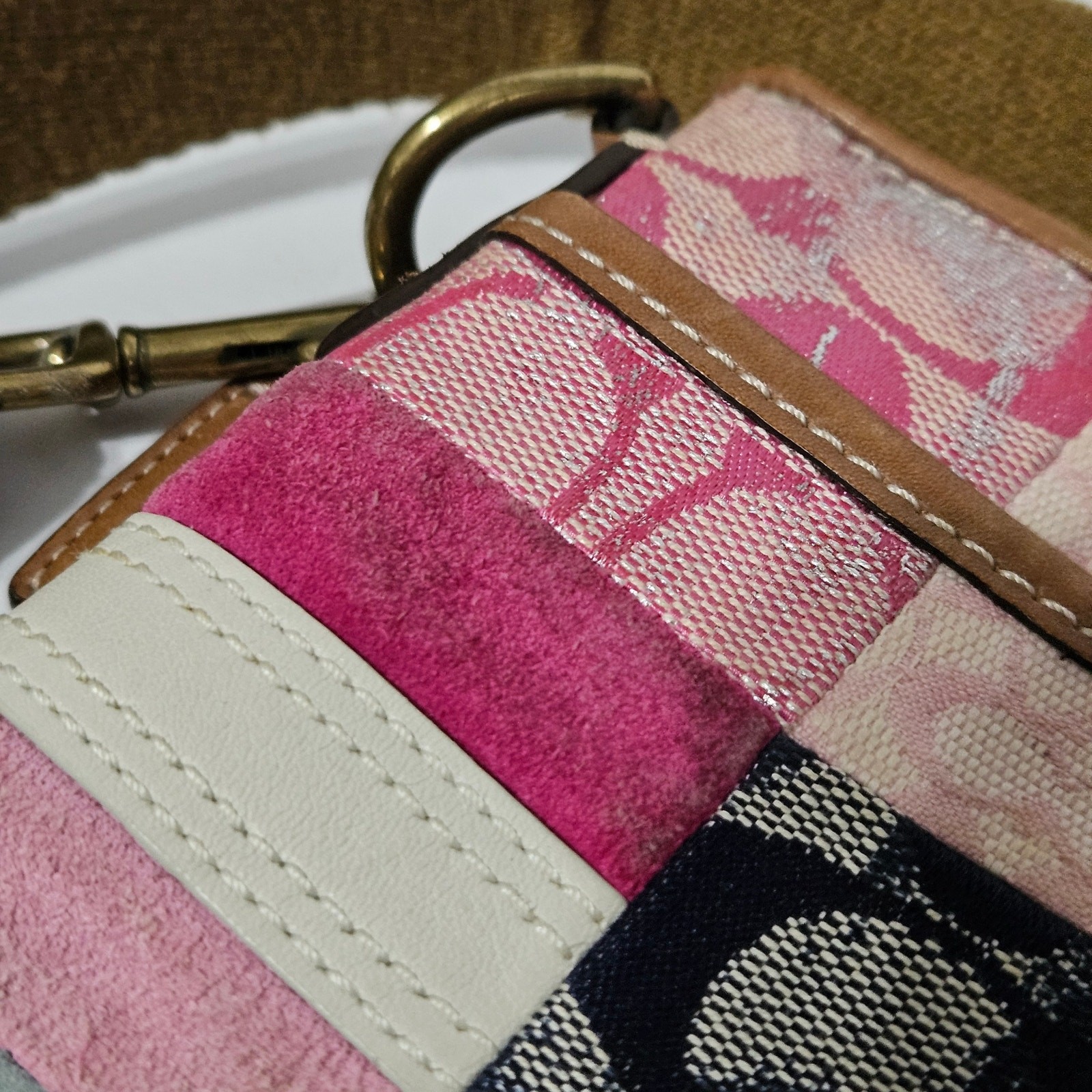 Coach Crossbody Patchwork Multi-Colored Purse Bag… - image 6