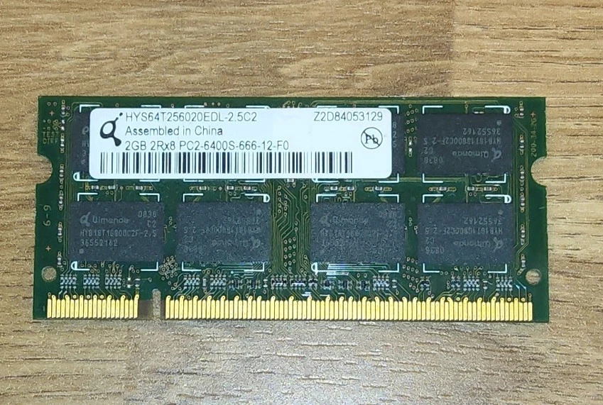 A-Tech 1GB DDR2 667MHz SODIMM PC2-5300 Non-ECC Unbuffered CL5 1.8V 200-Pin SO-DIMM Laptop Notebook Computer RAM Memory Upgrade Module