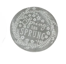 Scratch & Dent Spring Garden Cement Round Stepping Stones Set of 2