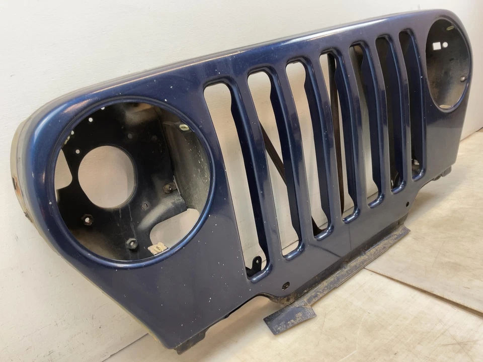 Jeep TJ Wrangler OEM Front Grille Shell Patriot Blue PBT 1998 1999-2006 066012 - Image 2 of 4