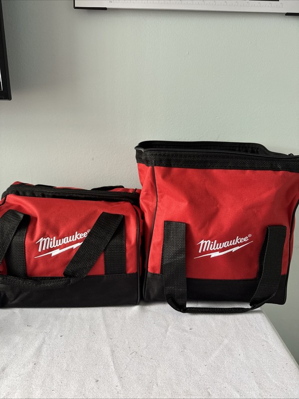 Milwaukee Heavy Duty Contractor 2 Pack Tool Bag Carry Case 10x10x10-New