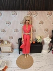 Vintage Barbie Clone Outfit - Jumpsuit, Bag, Clogs, Belt, Necklace +