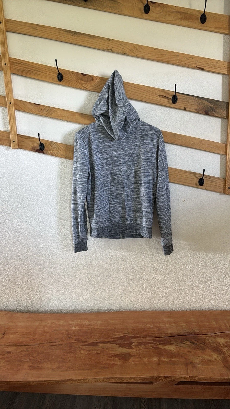 UNDERCOVER Felpa con cappuccio e zip intera Victoria's Secret rosa erica grigio floreale donna taglia M