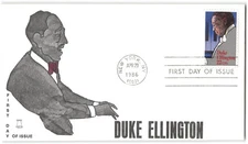 US #2211 FDC, 1986, Duke Ellington